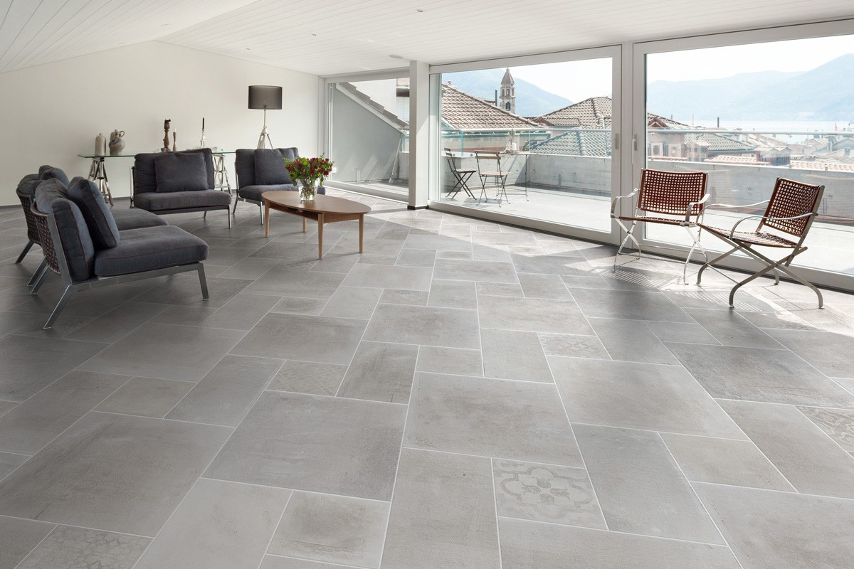 Gres effetto cemento bianco at 1001 60,4x60,4