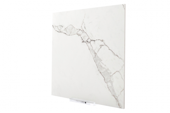 Matt Statuario marble with grey veins