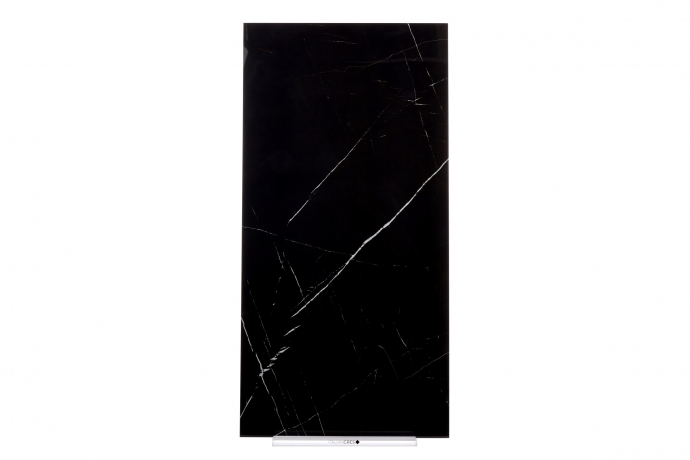 Glossy marble black melange