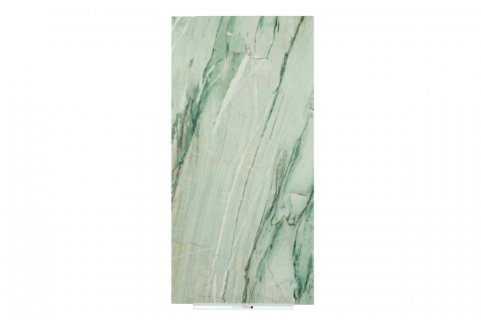 Green semi polished marble