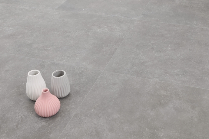 Concrete effect porcelain stoneware grey