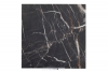 Matt black marble with golden and white veins