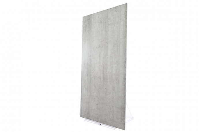 Light grey concrete floor tiles
