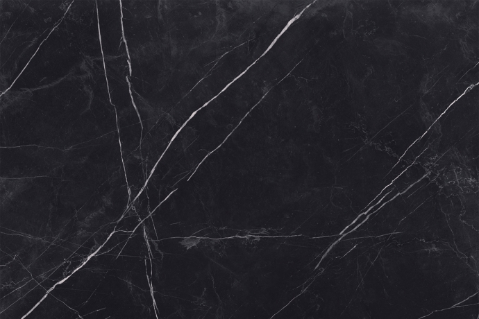 Black semi polished marble