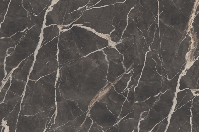 Modern white and black semi polished marble