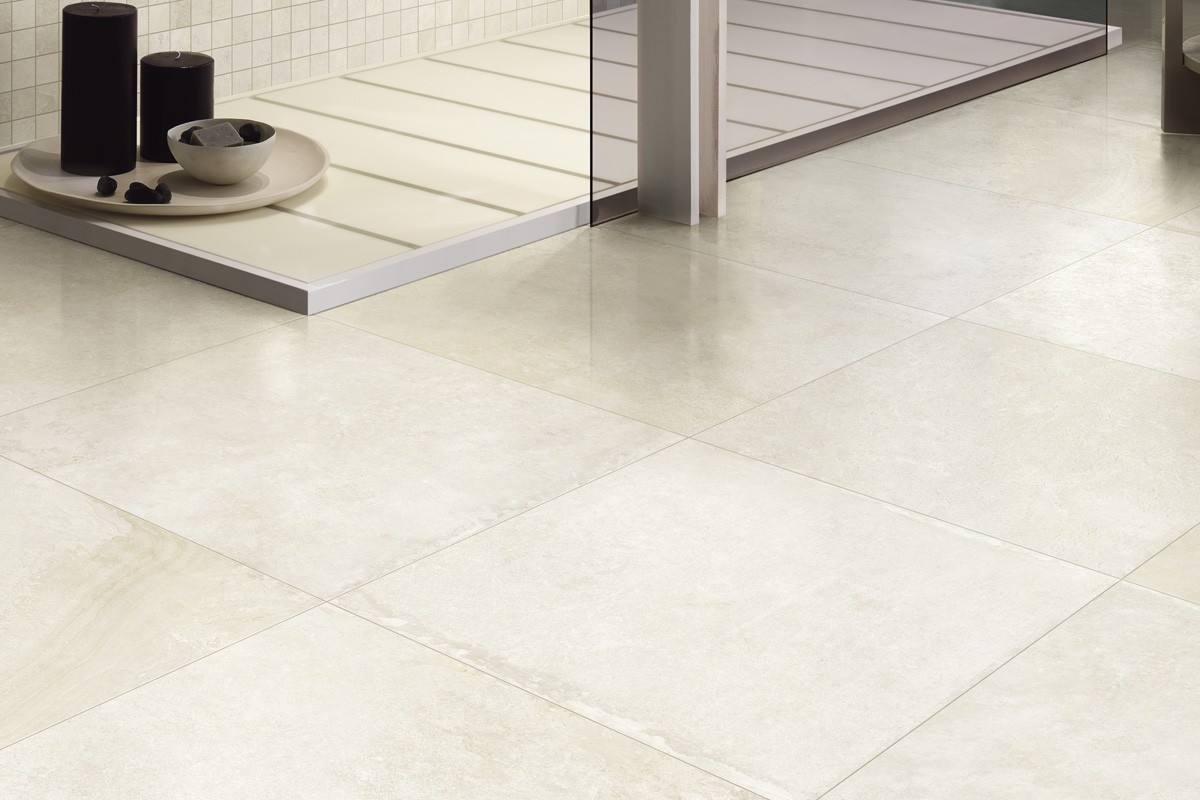 Stone Effect Tiles White Porcelain Stoneware Arc 5000 60x60