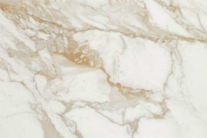 Marbre ivoire veiné d'or - Grès cérame inspiré d'un marbre naturel  ◇