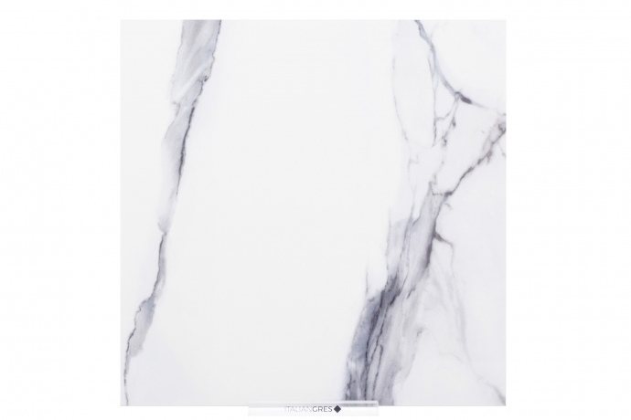 Blue and white semi polished marble