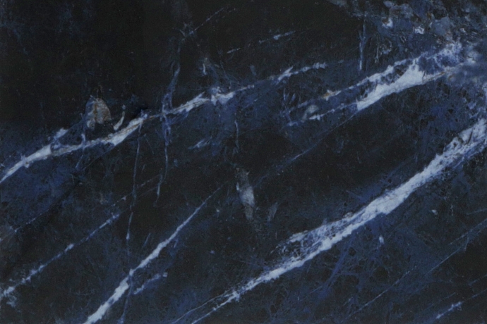 Blu Sodalith glänzender Marmor