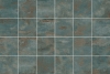Oxidized iron tile green