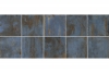 Oxidized iron tile blue