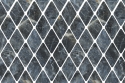 Blu Saint Laurent rhombuses mosaic