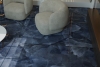 Grey vein semi polished marble