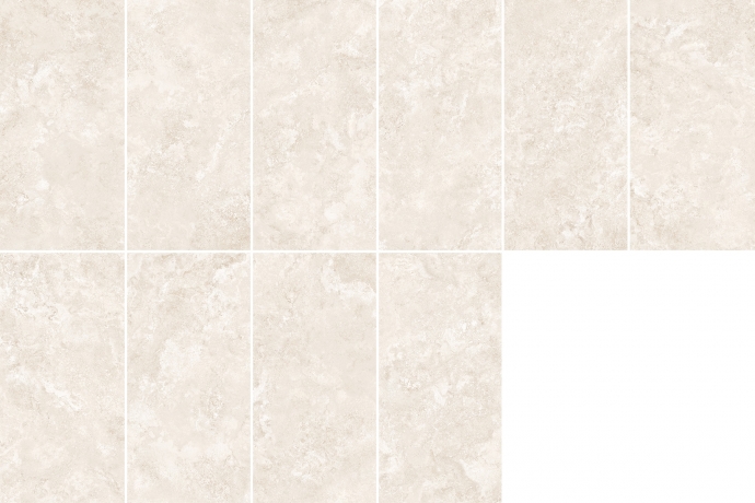 Crosscut beige travertine glossy marble