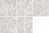 Marbre brillant travertin crosscut gris
