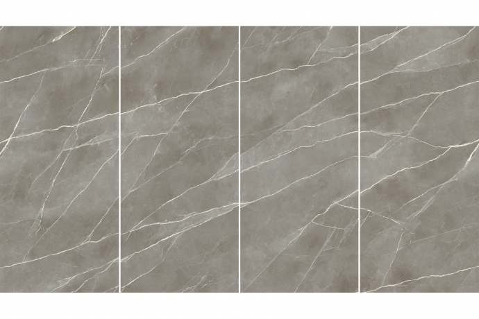 Grandes dalles en marbre Royal brillant gris
