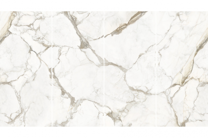 Grandes dalles en marbre Royal brillant blanc