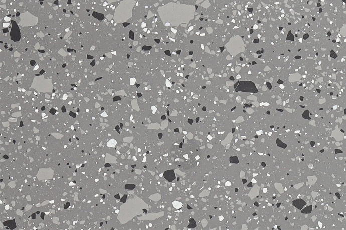 Terrazzo Anthracite Glossy Full-Body