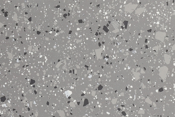 Glänzender Anthrazit Terrazzo Ganzkörper