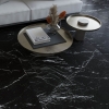 Elegant black matt marble