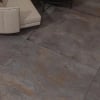Carrelage grès cérame effet métal gris