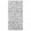 Classic venetian terrazzo floor grey and black
