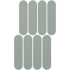 Sage concrete oval mosaic