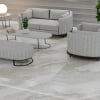 Glossy Calacatta marble grey and gold