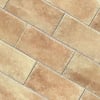 Terracotta effect floor tiles beige Sandblasted