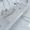 Statuario semi polished marble