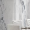 Dark grey vein semi polished marble