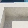 Travertino crosscut bianco strutturato