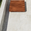 Crosscut grey travertine grip R11