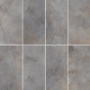 Dark grey industrial metallic tiles
