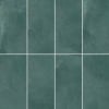 Emerald industrial metallic tiles