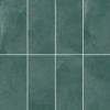 Emerald industrial metallic tiles