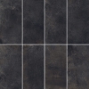 Black industrial metallic tiles