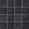 Black industrial metallic tiles