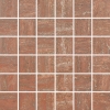 Zeitgenössischer Roter Veincut Travertin Mosaik
