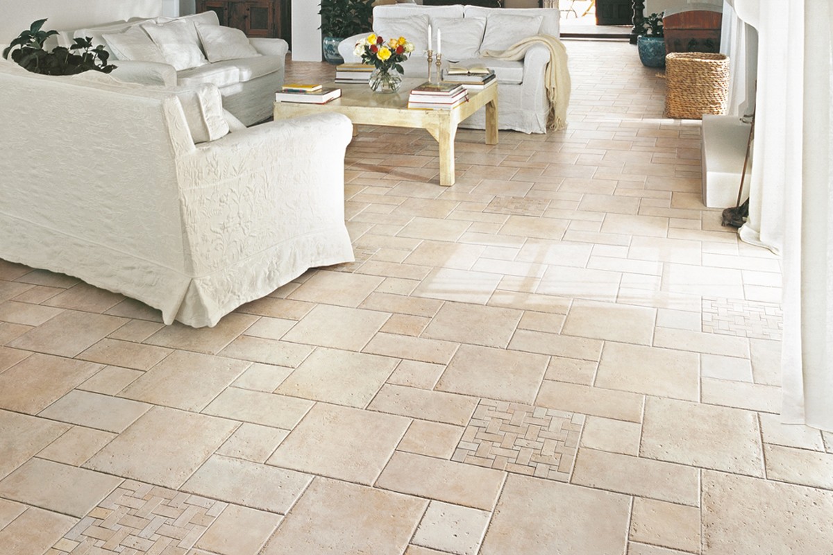 Carrelage imitation pierre beige - Grès cérame émaillé - BF 7000 16...