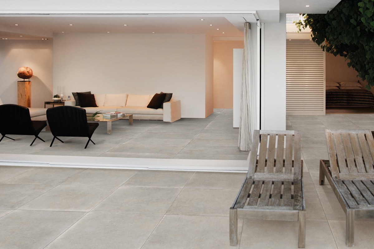 Sand Concrete Floor Tiles Full Body Porcelain Stoneware