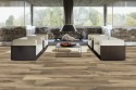 Wood effect floor tiles oak