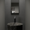 Mosaik 5x5 cm Anthrazit Zement