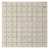 Edles Marmor Mosaik Elfenbein Matt