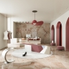 Maison Alabaster Glänzendes Rosa 6 mm