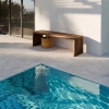 Travertin Querschliff grauer Marmor outdoor