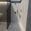 Crosscut grey travertine textured