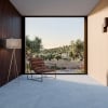 Crosscut white travertine textured