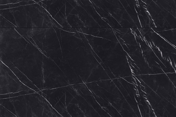 Black semi polished marble