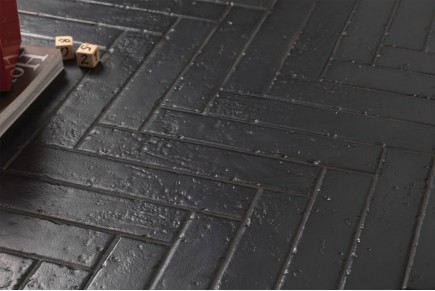 Brick Tiles Italiangres, Black Brick Herringbone Floor Tile